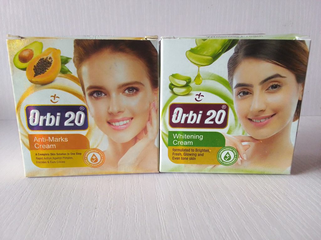 Does Orbi 20 face cream contain mercury 