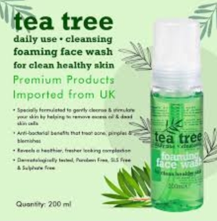 Tea tree face wash